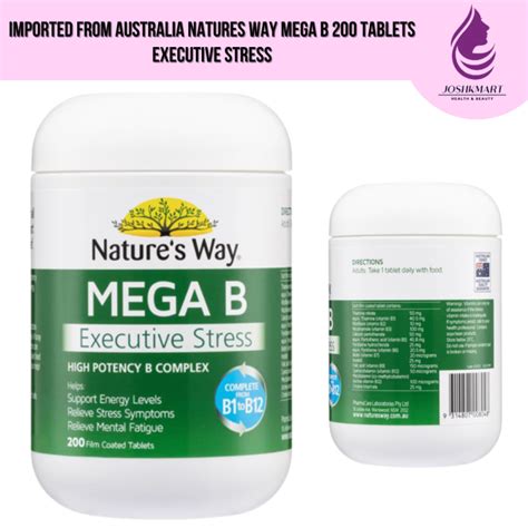 mega b executive stress|Nature's Way Mega B Executive Stress Tab X 200 .